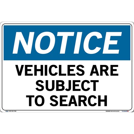 Vestil Vinyl Label Sign, 12-1/2" Height, 18-1/2" Width, Vinyl Label, Rectangle, English SI-N-65-D-LB-011